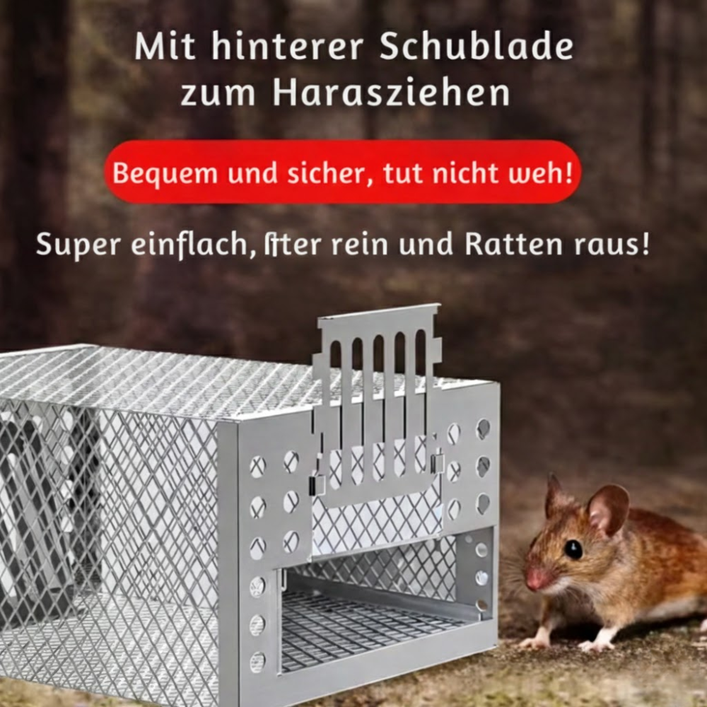 Piège à souris automatique en acier galvanisé – Capture multiple sans poison