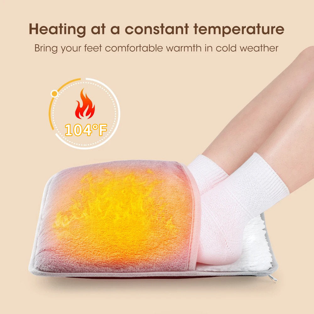 Chauffe-Pieds USB en Flanelle – Chaleur Douce et Constante à 40°C