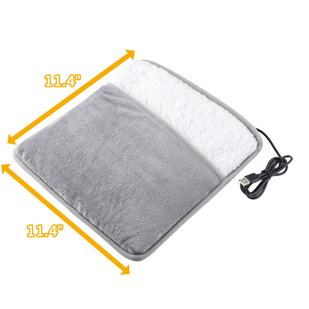 Chauffe-Pieds USB en Flanelle – Chaleur Douce et Constante à 40°C