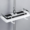 Étagère de douche réglable sans perçage – Fixation par pince