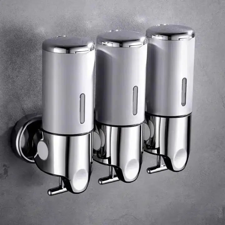 Distributeur de savon mural en acier inoxydable – compact et élégant