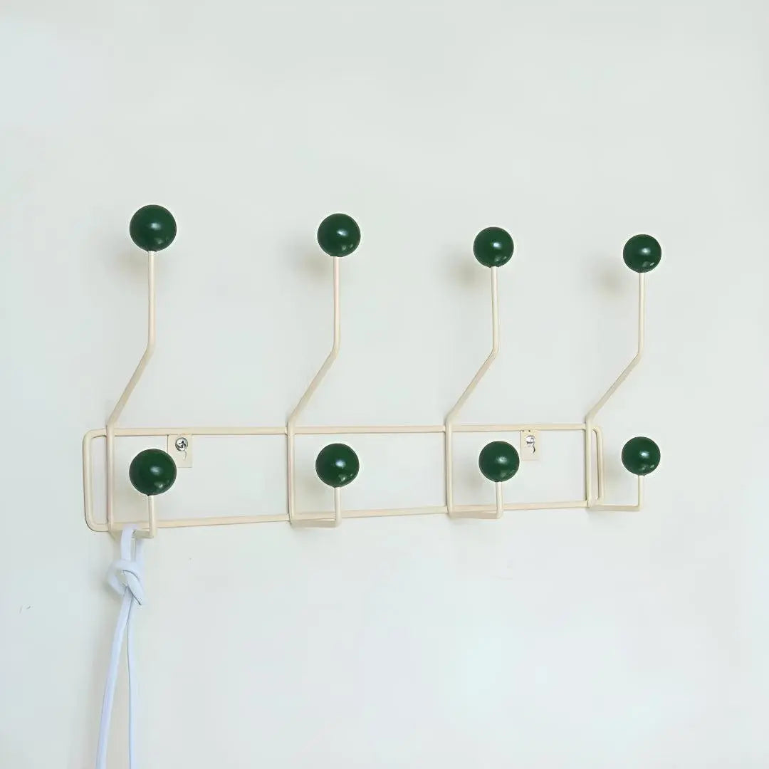 Patère murale en fonte de style Mid-Century avec 3 ou 4 crochets