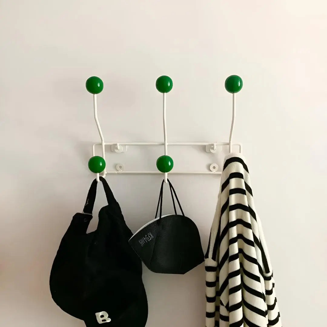 Patère murale en fonte de style Mid-Century avec 3 ou 4 crochets