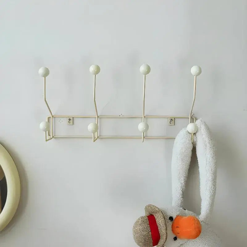 Patère murale en fonte de style Mid-Century avec 3 ou 4 crochets
