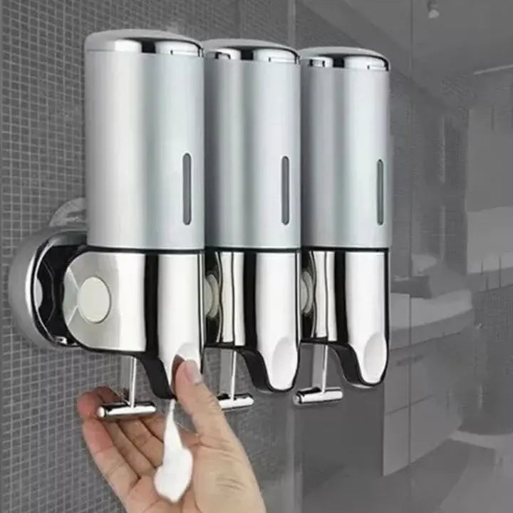 Distributeur de savon mural en acier inoxydable – compact et élégant