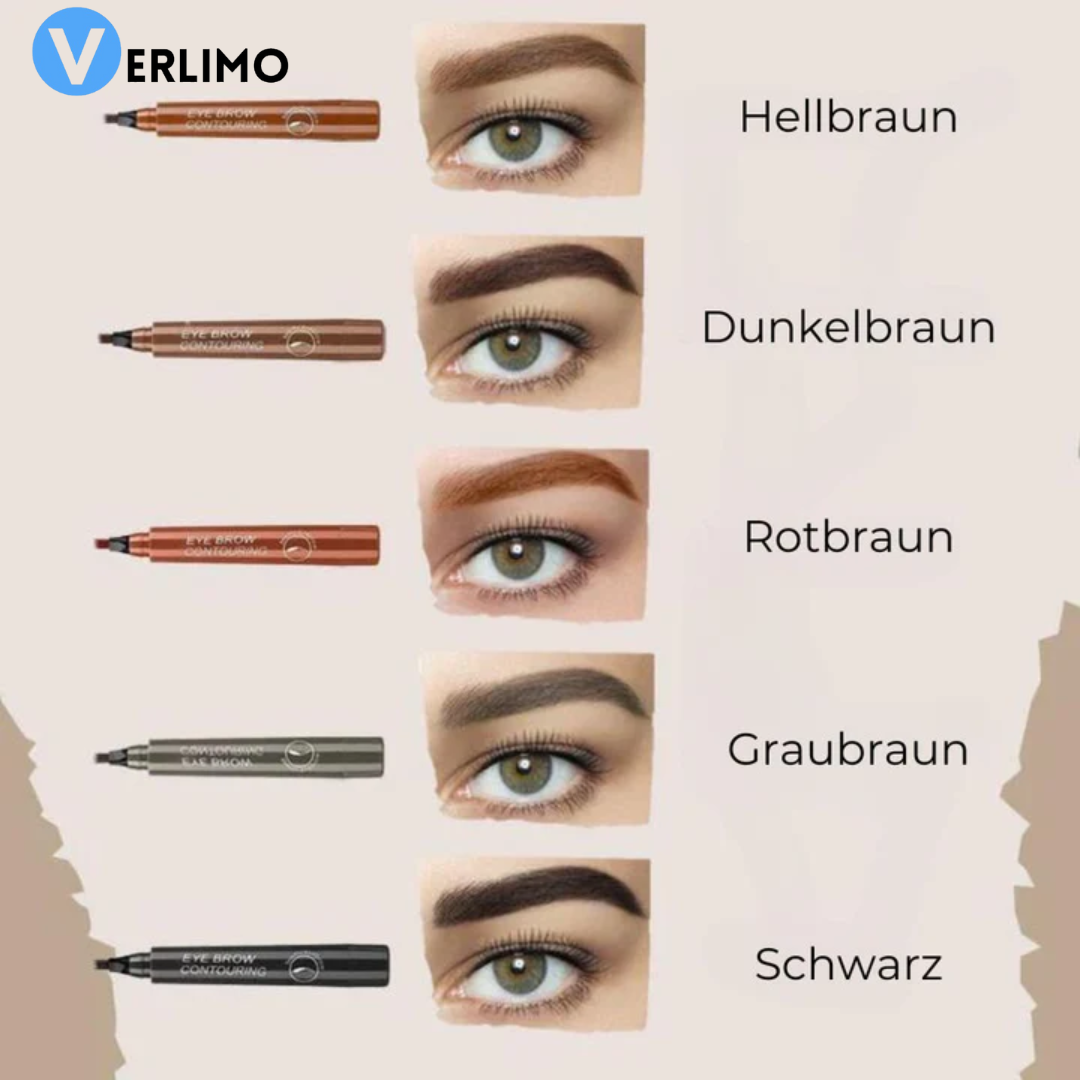 Crayon à sourcils microblading – Pointe fine effet poil à poil longue tenue