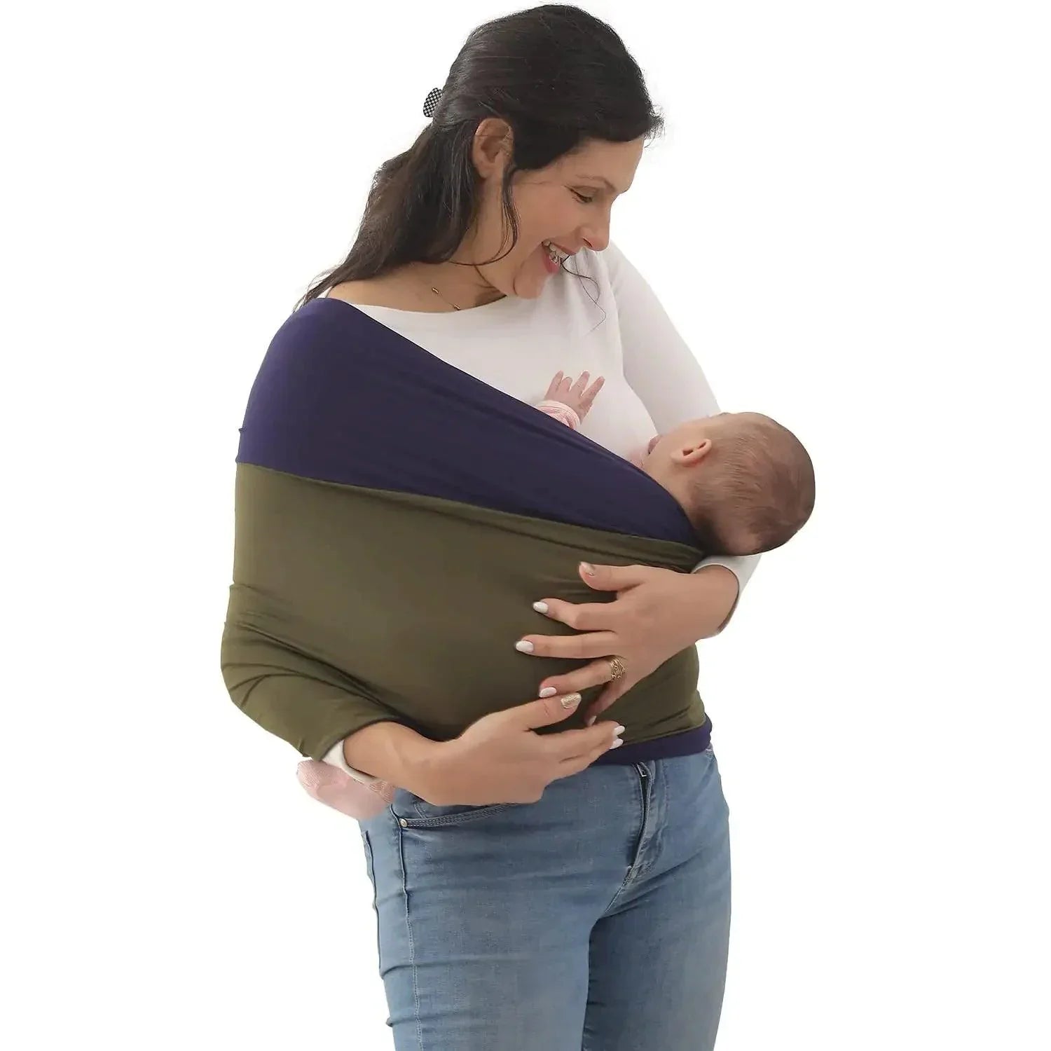 Porte-bébé en coton biologique – Écharpe de portage souple jusqu'à 28 kg