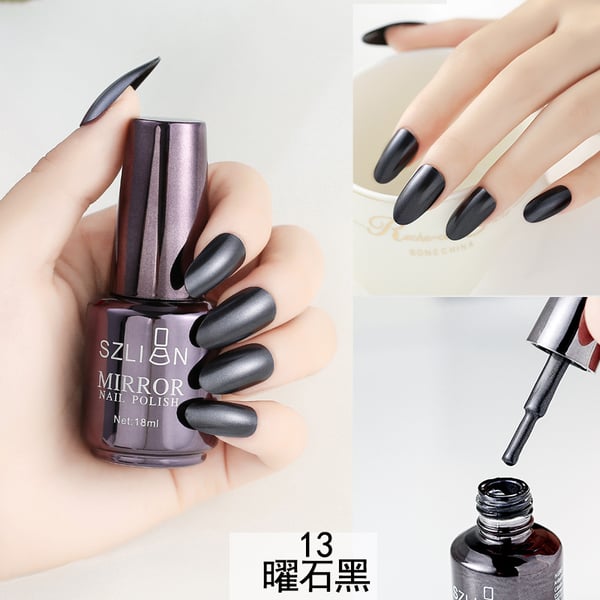 Vernis Chromé Effet Miroir à Séchage Rapide pour Ongles Brillants