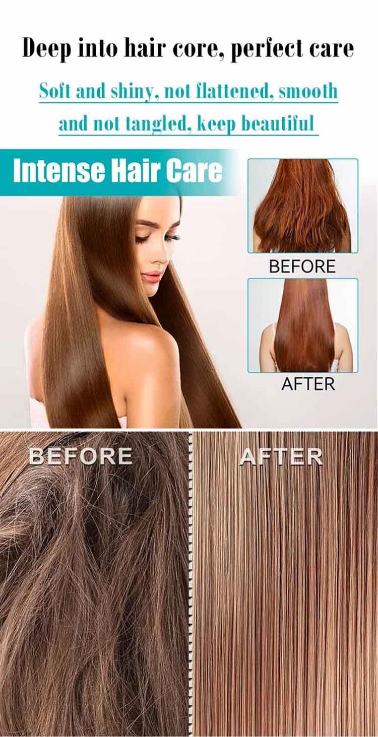 Crème Lissante Capillaire à la Kératine pour Cheveux Lisses et Brillants
