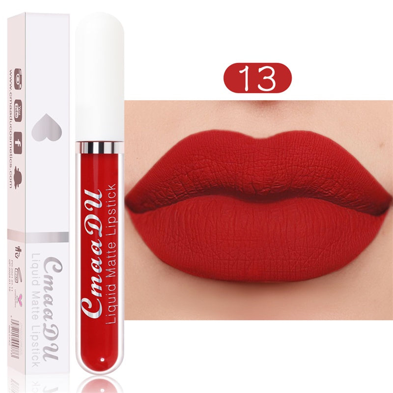 Rouge à Lèvres Mat Longue Tenue – Set de 18 Teintes Résistant à l'Eau