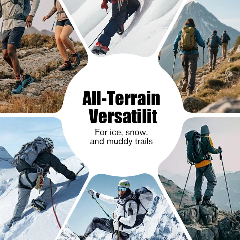Crampons Antidérapants à Pointes en Acier pour Glace et Neige