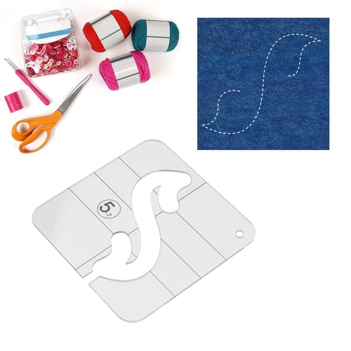 Kit de Gabarits de Quilting en Acrylique – 12 Formes pour Patchwork Précis