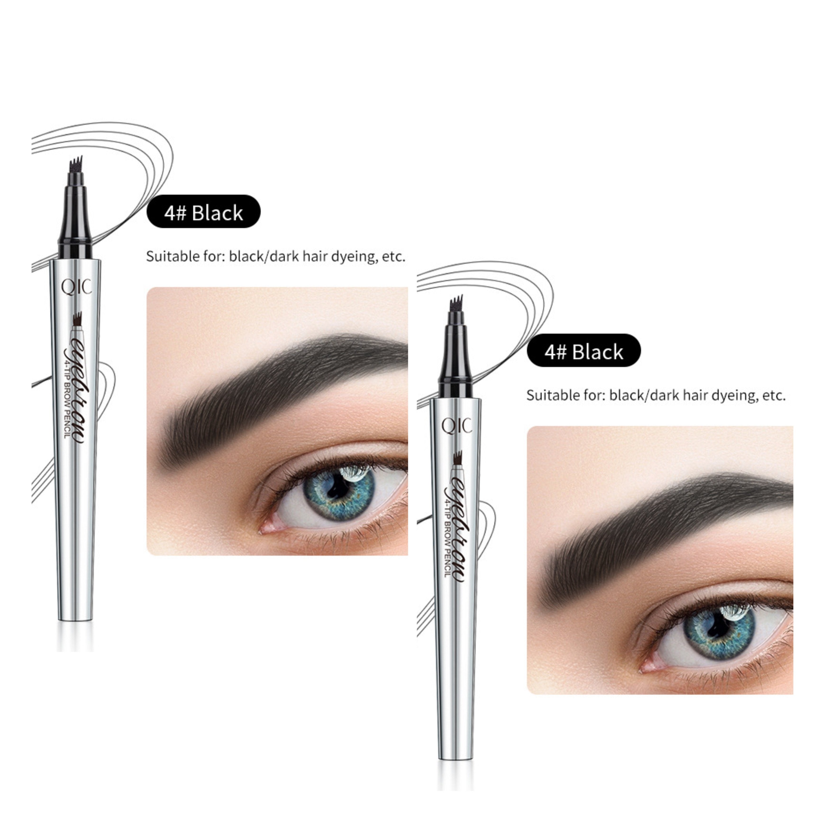 Crayon à sourcils waterproof effet microblading – Pointe fine longue tenue