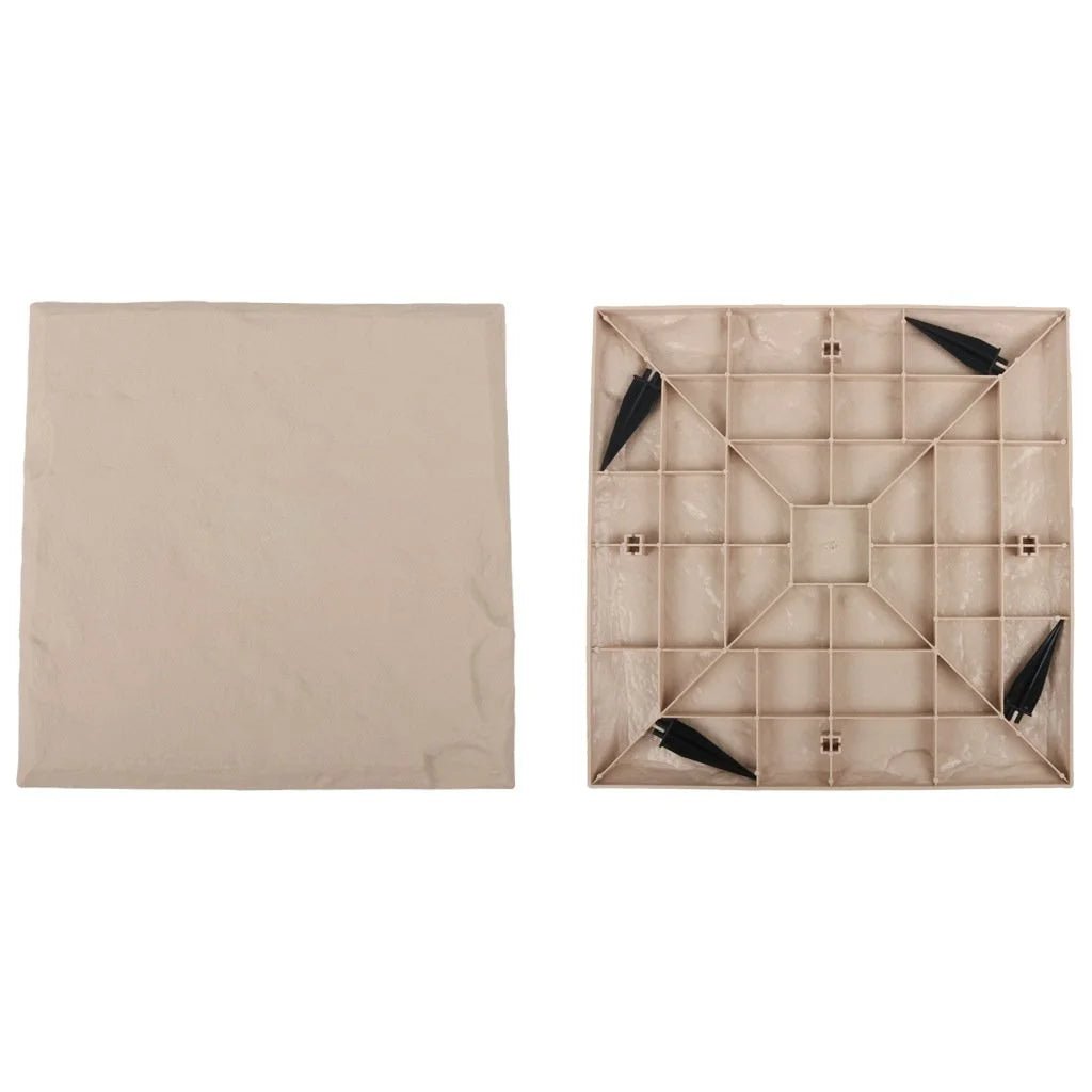 Carreaux Antidérapants Extérieur avec Piquets de Sol pour Allées de Jardin