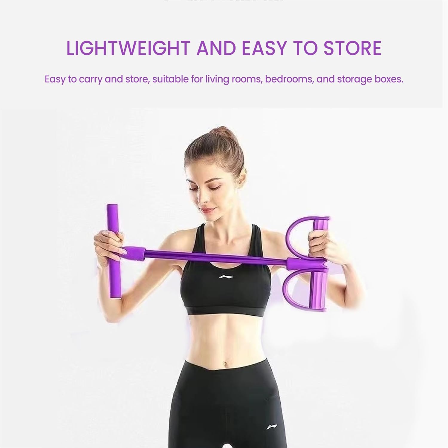Kit d'élastiques de résistance à 8 tubes pour musculation à domicile