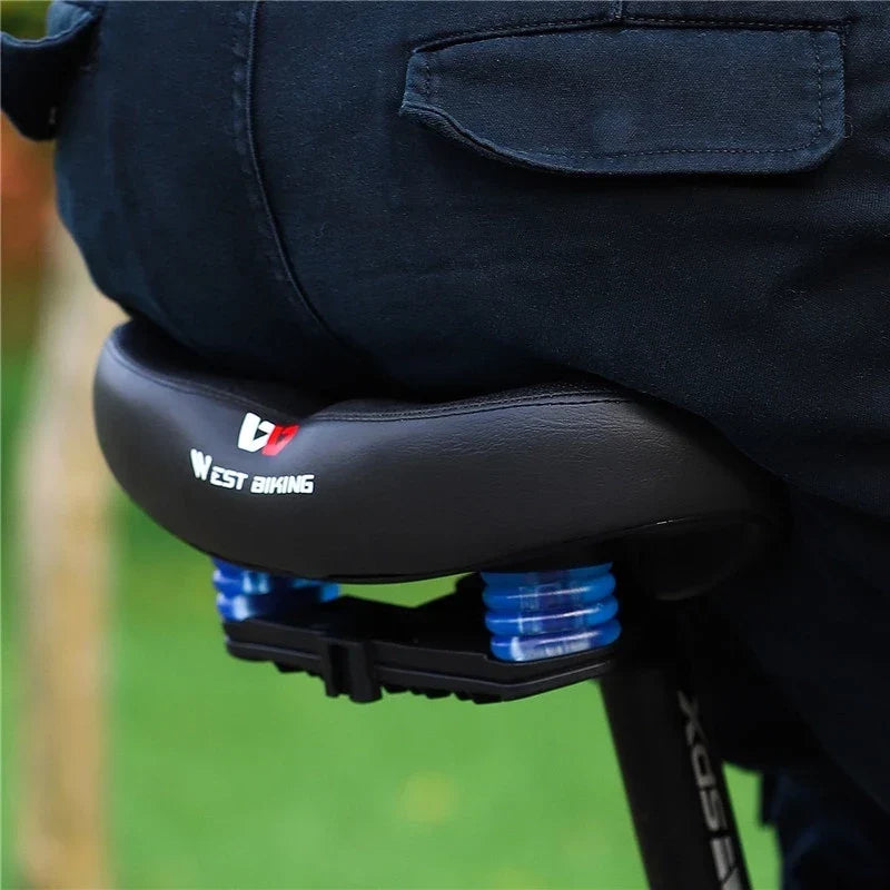 Selle de vélo extra large ergonomique avec amortissement des chocs