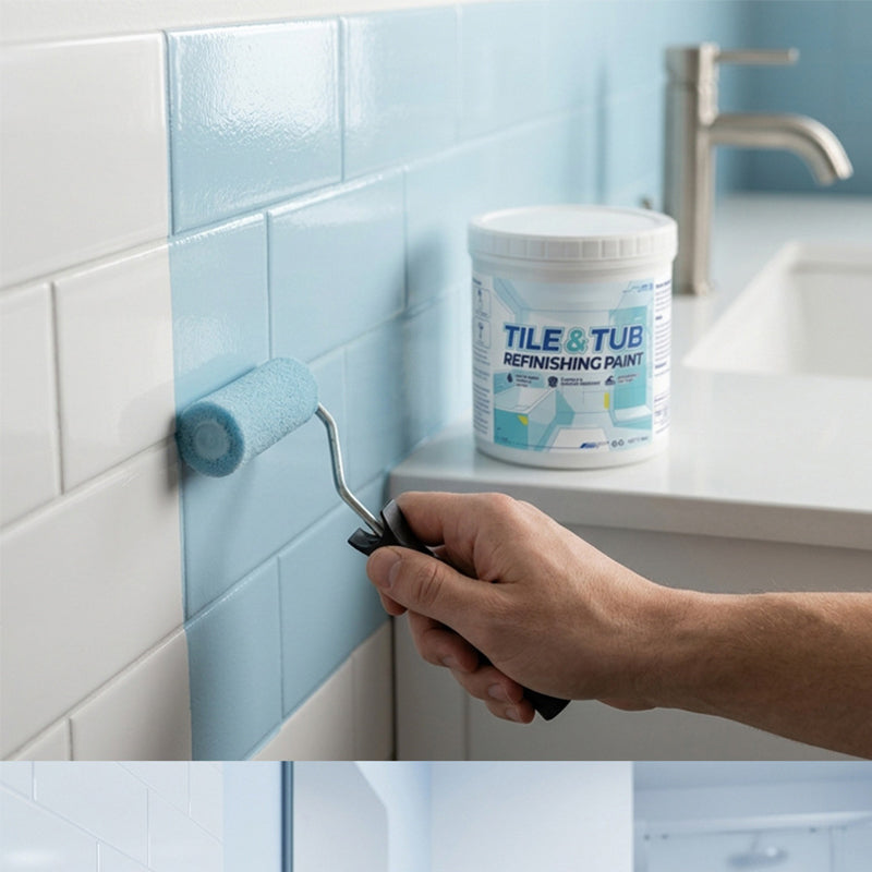 Peinture carrelage imperméable à base d'eau – Salle de bain et cuisine