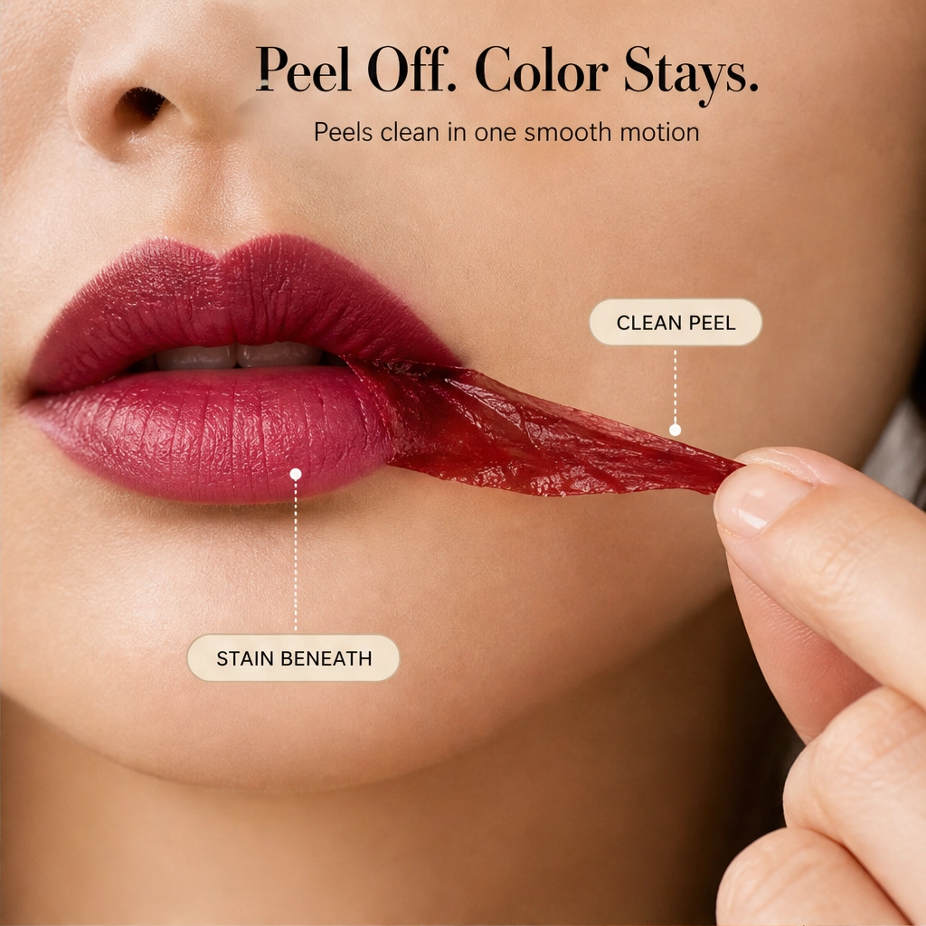Couleur à Lèvres Longue Durée Pelliculable – Waterproof jusqu'à 3 Jours