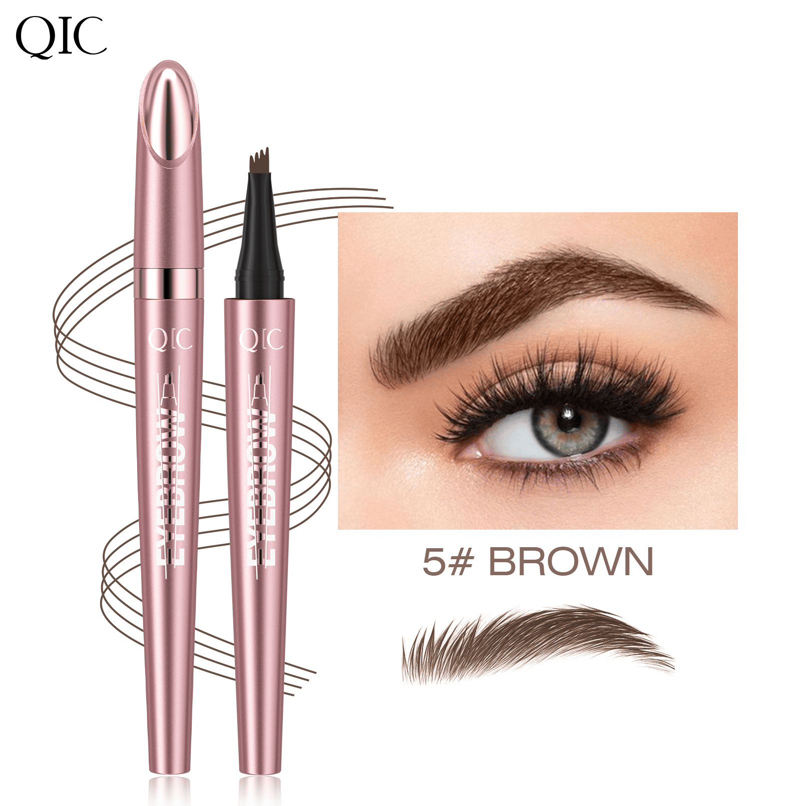 Crayon à Sourcils Micro-Fourche 4 Pointes – Waterproof 24h