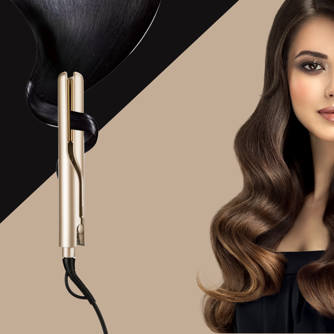 Fer à Friser et Lisser 2-en-1 en Céramique – Boucles & Lissage