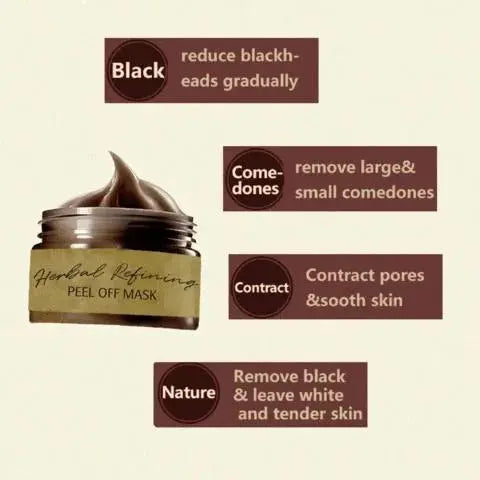 Masque Visage Peel-Off au Ginseng et Caféine – Pores Affinés et Peau Éclatante
