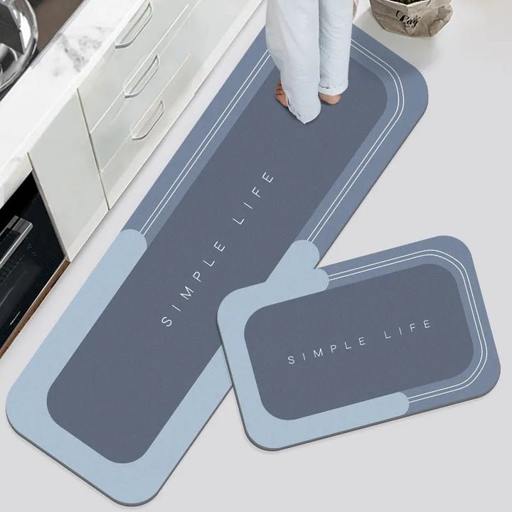 Tapis de sol en microfibre antidérapant – ultra-absorbant pour la cuisine et la salle de bain
