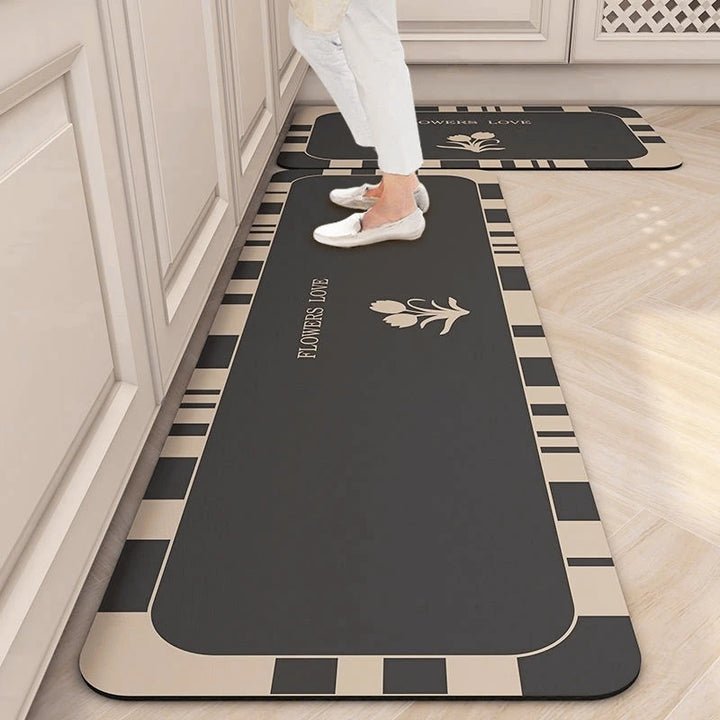 Tapis de sol en microfibre antidérapant – ultra-absorbant pour la cuisine et la salle de bain