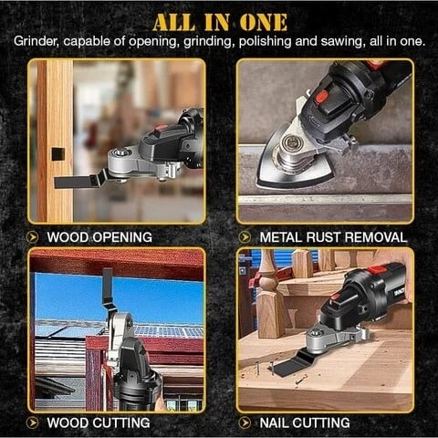 AngleGrind™ – Kit de Conversion pour Meuleuse d’Angle pour Travaux de Coupe et de Meulage [50% de Réduction]