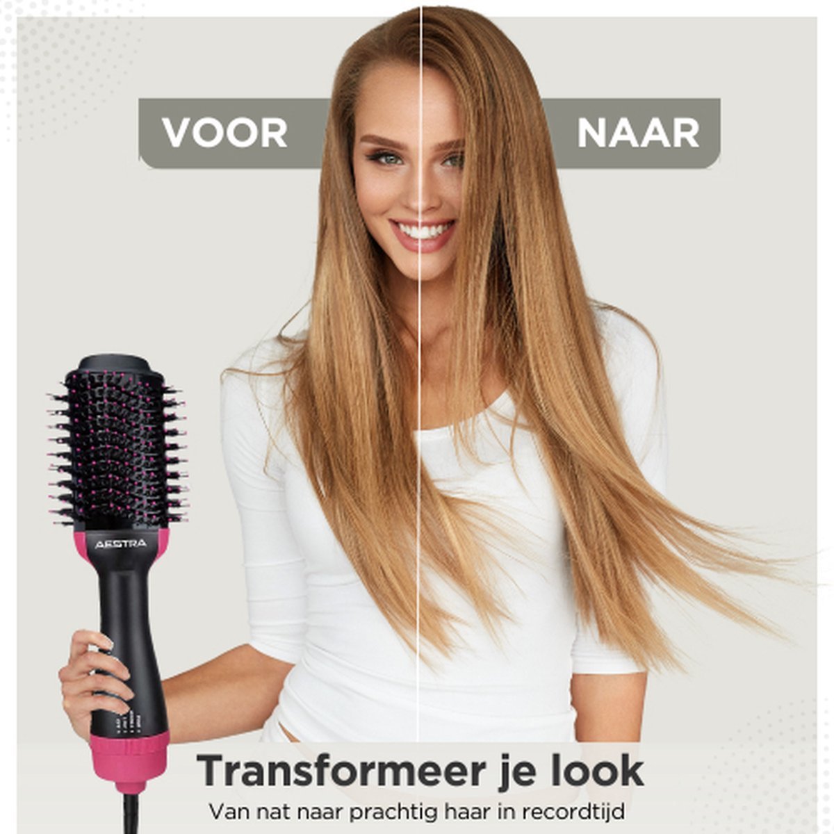 Brosse Soufflante 2-en-1 avec Technologie Ions Négatifs