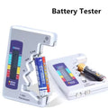 Testeur de Piles Universel avec Indicateur LED – AA AAA C D 9V