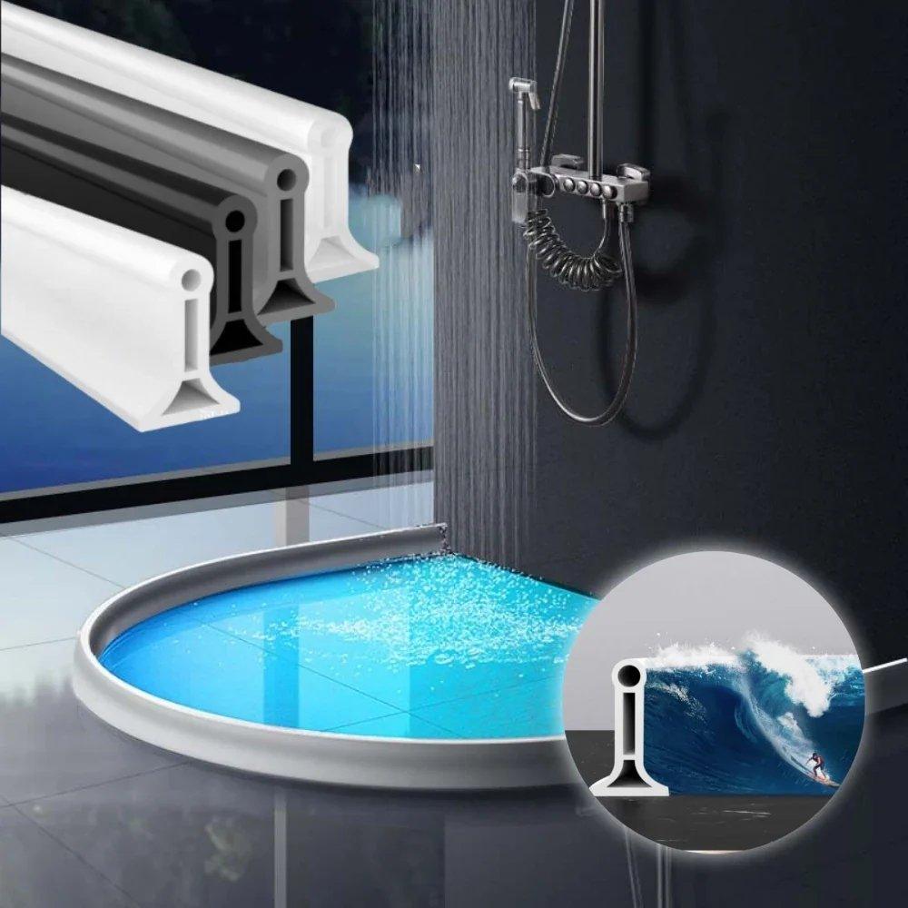 Bande d'étanchéité en silicone pour douche et baignoire