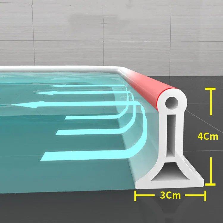 Bande d'étanchéité en silicone pour douche et baignoire