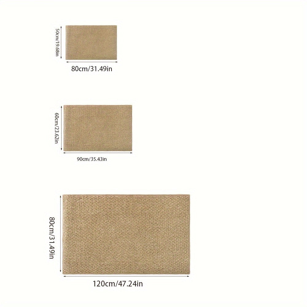 Tapis d'entrée antidérapant lavable – structure tressée pour entrée
