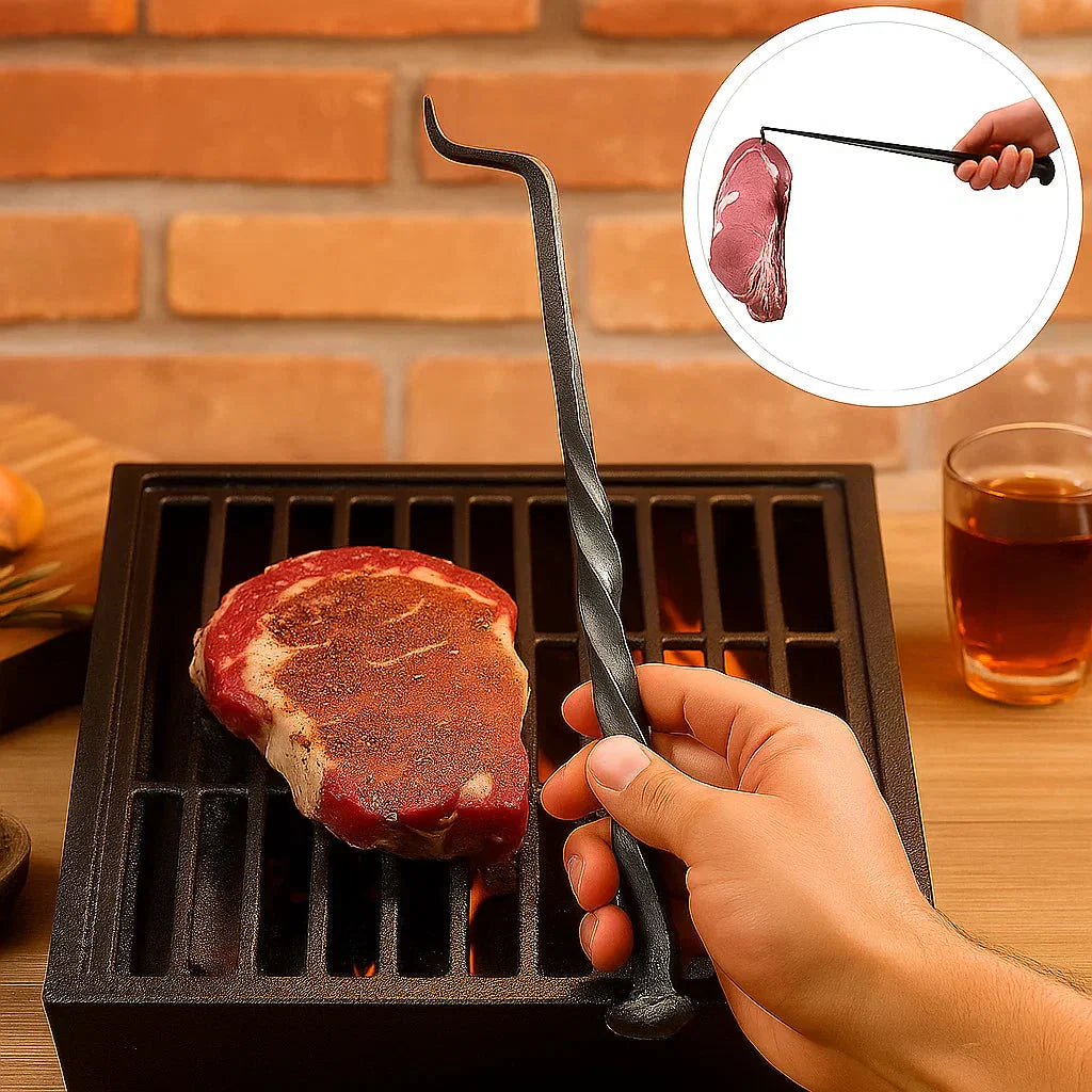 IronFlip™ – Spatule de grill forgée à la main – retournement sûr au barbecue [50 % de réduction]