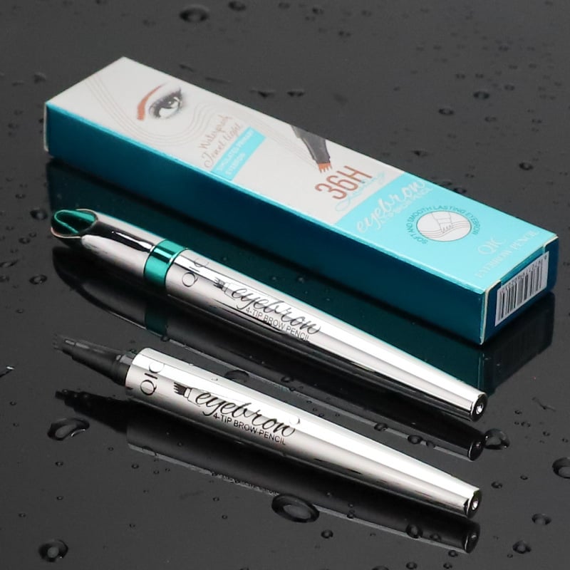 Crayon à sourcils waterproof effet microblading – Pointe fine longue tenue