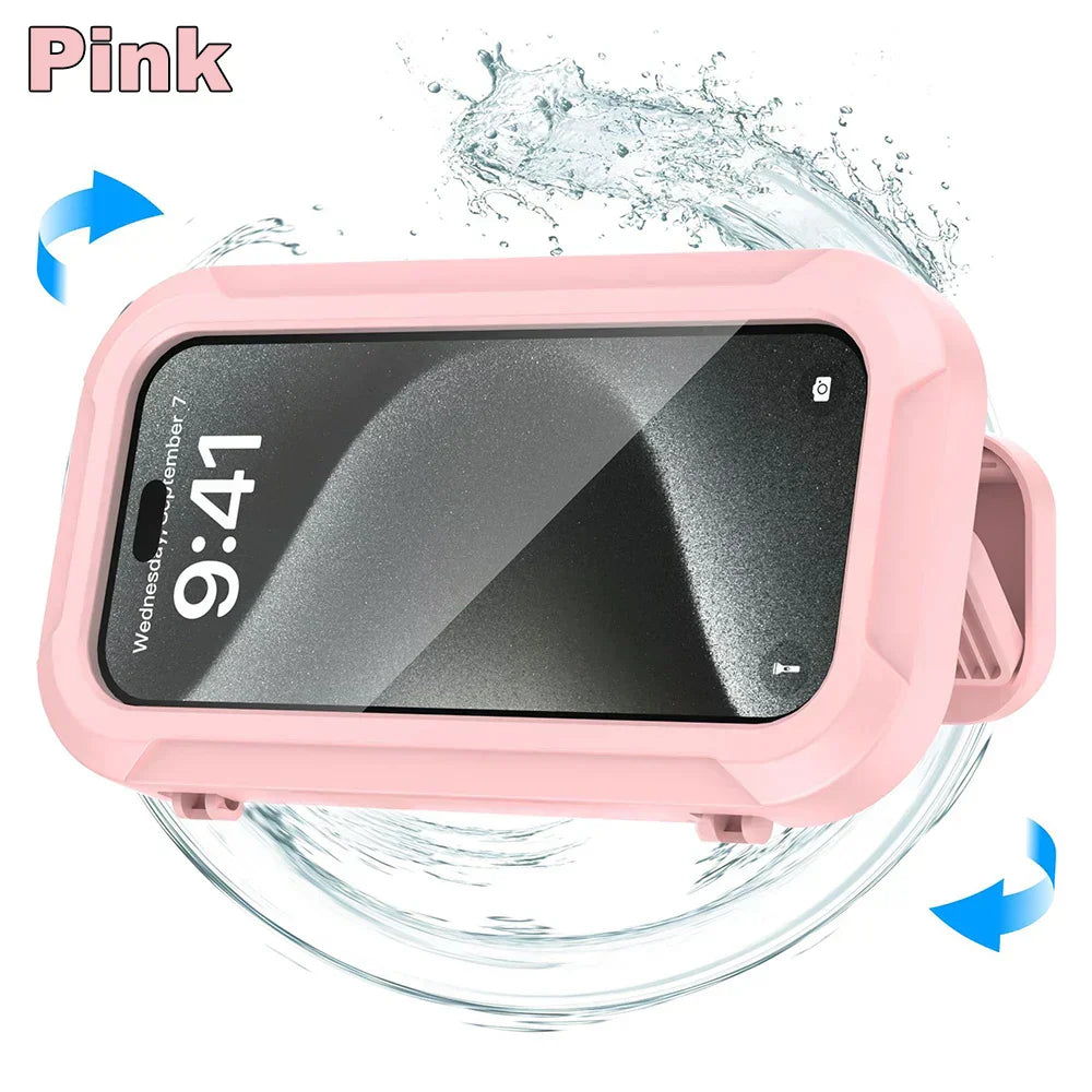Support Téléphone Douche Étanche IPX6 avec Bras Télescopique Réglable