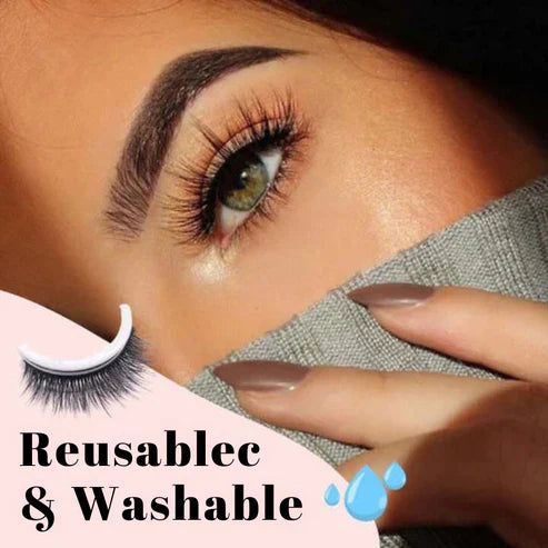 Faux Cils Auto-Adhésifs Réutilisables sans Colle – Application Instantanée