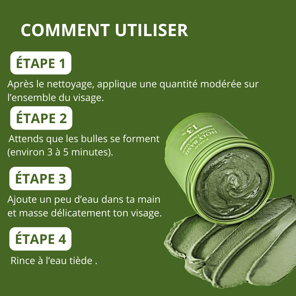 Masque Bulles Nettoyant Visage aux Extraits d'Avoine – Peau Sensible