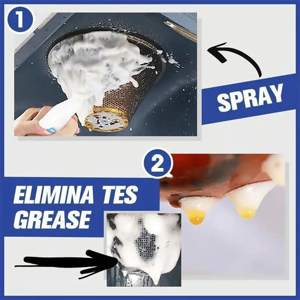 Mousse Nettoyante Dégraissante Sans Rinçage pour Cuisine