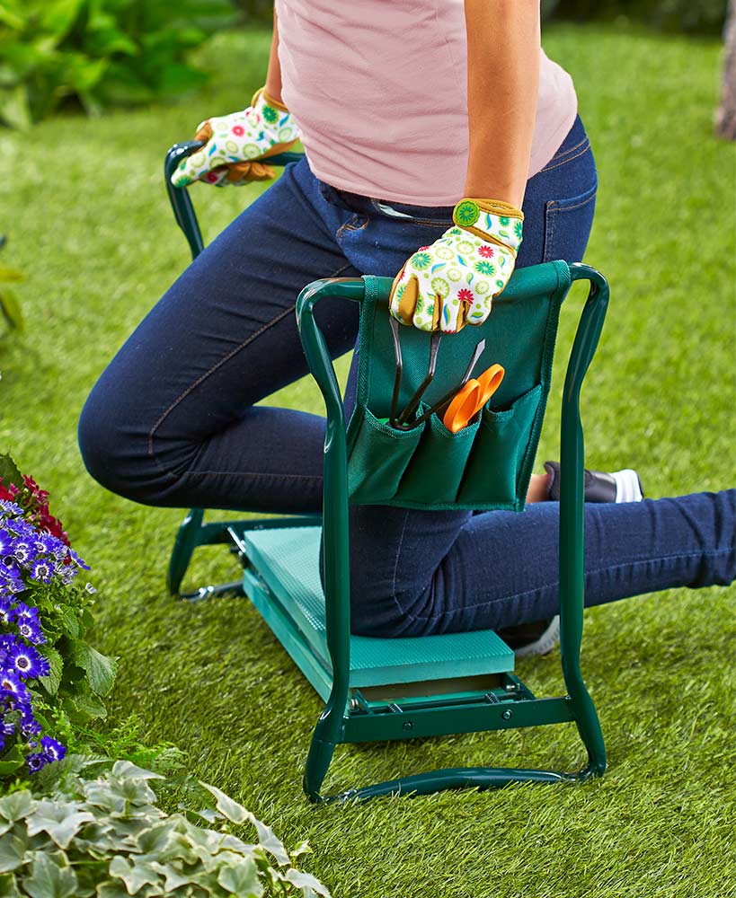 Siège agenouilloir de jardin pliable avec rembourrage ergonomique
