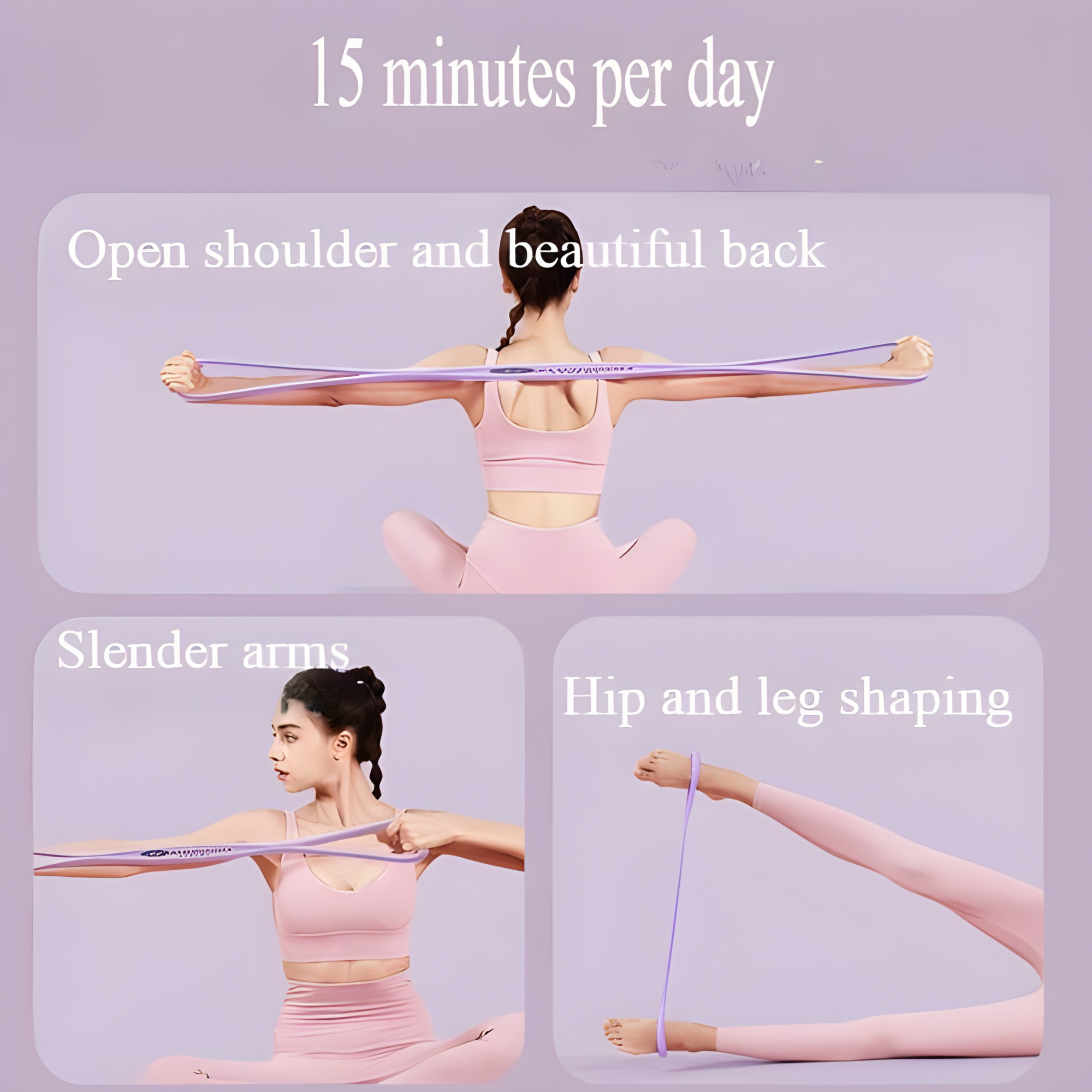 Bande d'Entraînement et Massage en Silicone à Double Boucle