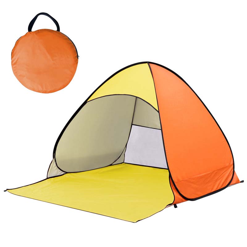 Tente de plage pop-up anti-UV avec ventilation mesh pour famille