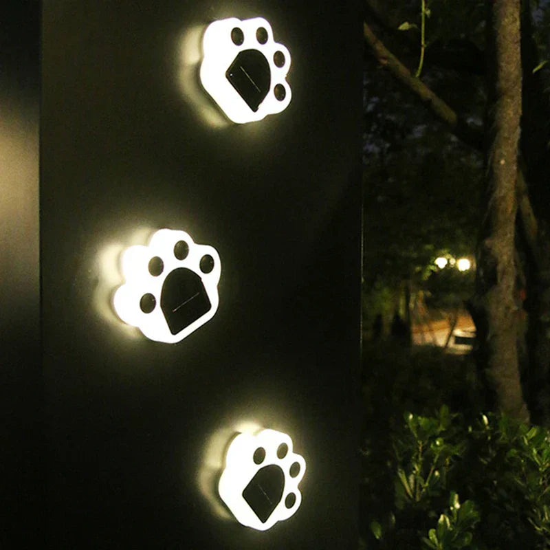 Lampe solaire LED en forme de patte pour jardin – Éclairage extérieur
