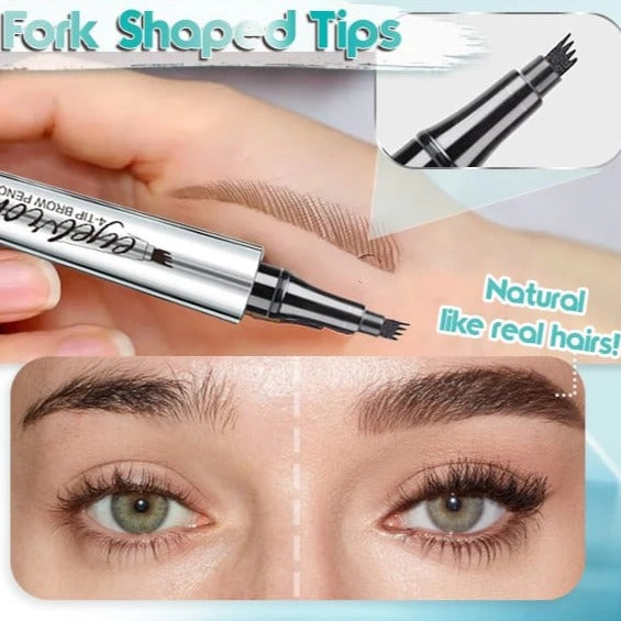 Crayon à sourcils waterproof effet microblading – Pointe fine longue tenue