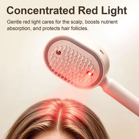 Brosse de massage électrique à vaporisation pour cheveux