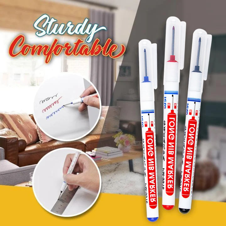 Marqueur de Précision à Pointe Extra-Longue – Imperméable & Séchage Rapide