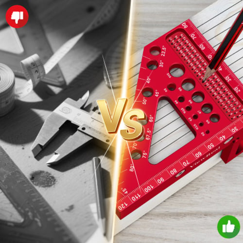 Outil de Traçage et Mesure Multi-Angles à Graduations Laser