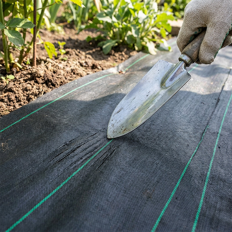 Toile Anti-Mauvaises Herbes en Polypropylène Respirant pour Jardin