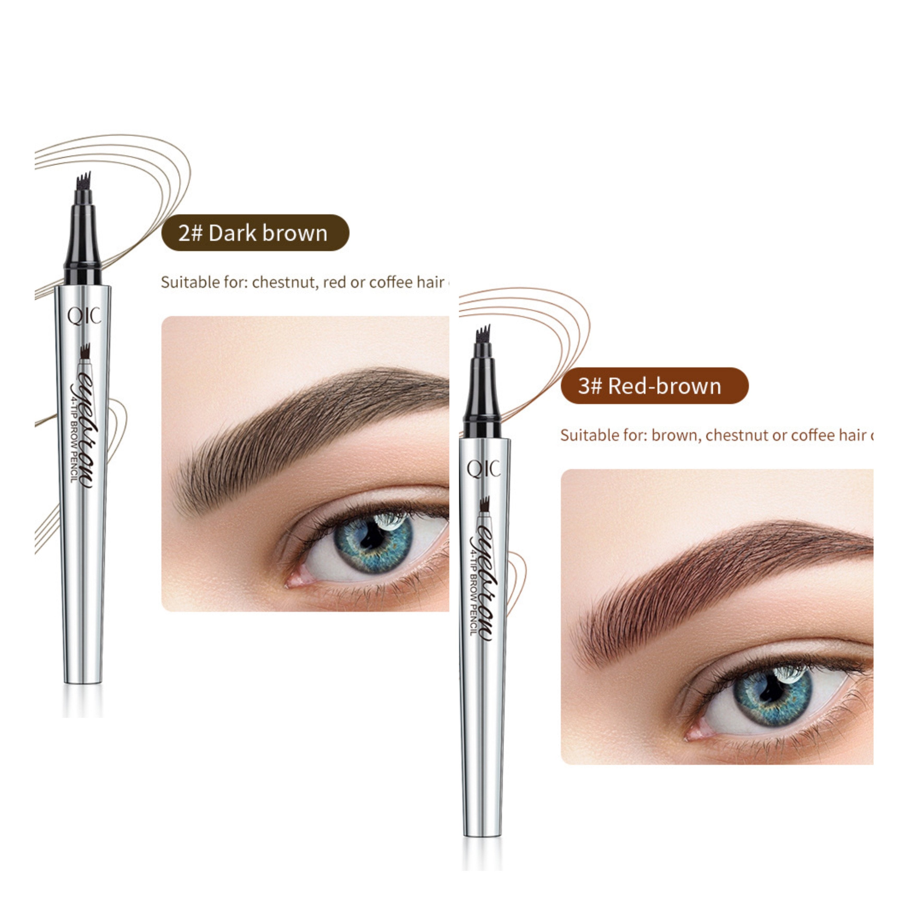 Crayon à sourcils waterproof effet microblading – Pointe fine longue tenue