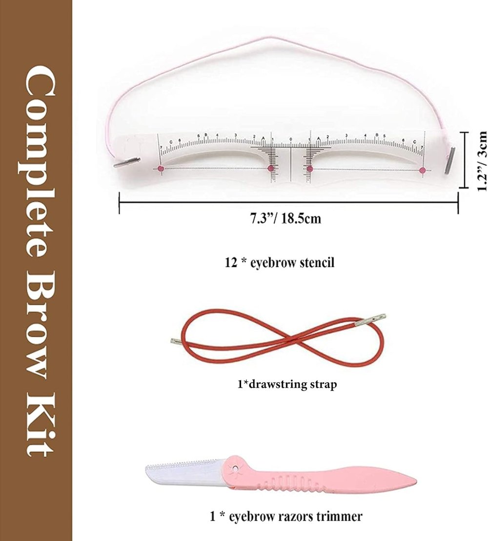 BrowTemp™ – Pochoirs à sourcils réutilisables avec sangle élastique [1 + 1 Gratuit]